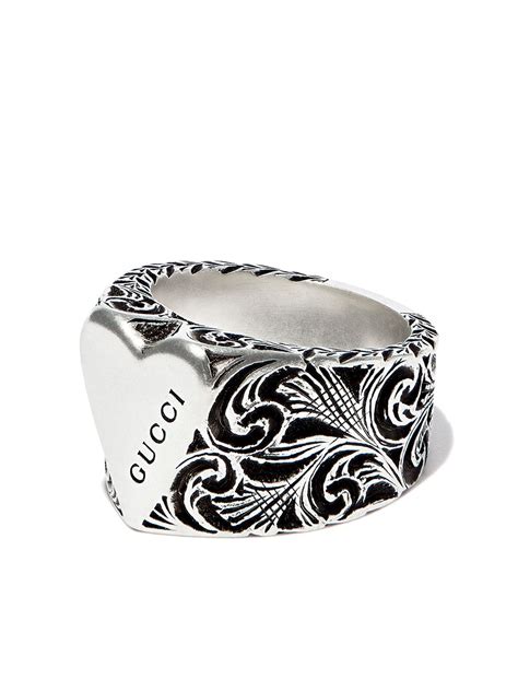 gucci engraved heart ring|heart gucci ring gucci store.